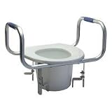 Universal Raised Toilet Seat with Armrests (1/pack)