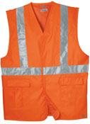 Buy DICKIE'S Extra Large High Visibility Orange ANSI Class 2 Utility Vest by DICKIE'S