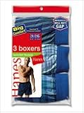 Hanes 3 Pair Mens ComfortSoft Woven Boxer Assorted