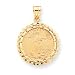 14k 1/4 oz American Eagle Coin Mounted Coin Bezel Pendant
