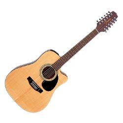 Childrens Toyshop  Musical Instruments : Takamine EG535SC Dreadnought 12-String Solid Top Cutaway Acoustic-Electric Guitar