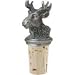 Pewter Moose Head Wine Bottle Stopper