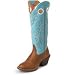 Women's Tony Lama 3R 16 Two Tone Leather Pull On Casual Western Cowboy Boots