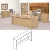 Hutch with Doors, Rich Wood Veneer, Bourbon Cherry, 60w x 14-5/8d x 37-1/8h BSXBW2183HH