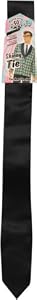 Adult's 50s Skinny Black Tie