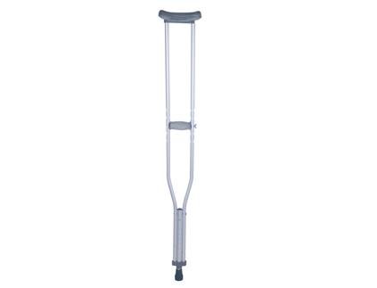 COMWIS Push Botton Aluminum Crutches, Silver - Tall Adult