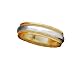 14K Gentlemen's 2 Tone/Milgrain 6MM Wedding Band