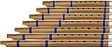 Musical Instruments : Fipple Bansuri Bamboo India Music Instrument Set of Seven (bansuri2)