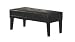 New Very Dark Espresso Bicast Leather Dining Bench