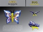 Aqua the Butterfly Looking Glass Torch SculptureIMAGE