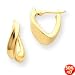 14k Small Twisted Hoop Earrings