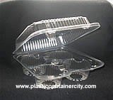 4 Cavity Cupcake Containers, 65 pieces