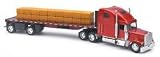 FREIGHTLINER CLASSIC XL FLATBED W/ HAY BALES Truck New Ray