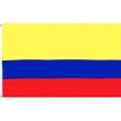 Columbia Nylon Flag With Pole, Flag Size: 6" x 9", Pole Length: 12"
