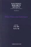 Thin films and interfaces : proceedings of the Materials Research Society Annual Meeting, November 1981, Boston Park Plaza Hotel, Boston, Massachusetts, U.S.A.