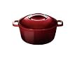 KitchenAid 4-1/2-Quart Cast-Iron Round Casserole, Garnet