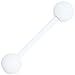 White Barbell Tongue Ring