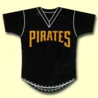 Pittsburgh Pirates Youth 2 Button Team Jersey T-shirts By Majestic Athletic Size Xl