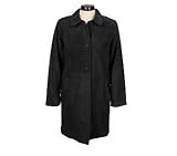 Centigrade Washable Suede Button Front 3/4 Length Coat