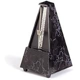 Wittner Traditional Metronome: Designer Black Marble Plastic Finish