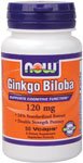 Ginkgo Biloba by NOW Foods - (120mg - 50 Vegetarian Capsules)