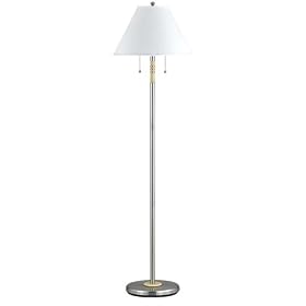 60w X 2 Soho Floor Lamp W pull Chain Switch by Village Lights
