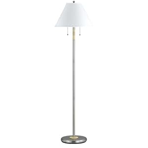 60w X 2 Soho Floor Lamp W pull Chain Switch by Village Lights