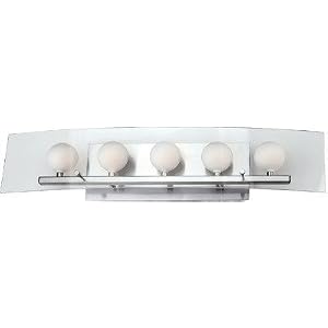 5-Lite Wall Lamp - Alysa Series Polished Steel Finish