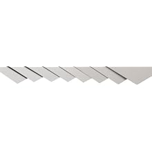 304 Stainless Steel Sheet, Unpolished (Mill) Finish, Annealed, 0.032" Thickness, 4" Width, 4" Length (Pack of 4)