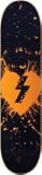 Mystery Splatter Black / Orange Skateboard Deck - 8.12" x 32.125"