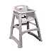 Rubbermaid FG780508 Platinum Sturdy Chair Youth Seat with Wheels, 23.5" Length, 23.38" Width, 29.75" Height