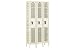 Hallowell Heavy-Duty Ventilated Locker Single Tier 12x12x72 3 Door Assembled