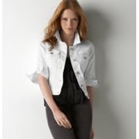 Buy Ann Taylor Loft Ladies White White Denim Jacket by Ann Taylor LOFT