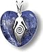 Sacred Spiral Goddess Pendant - Silver on Sodalite