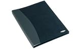 Electronics : Rexel Soft Touch display book with 36 pockets and combination cover of black smooth and suede finishes, EACH