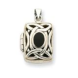 Sterling Silver Onyx Locket