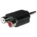 3.5mm Stereo Plug To Dual RCA Jack Adapter