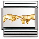 Nomination Composable Classic RELIEF Edelstahl und 18K-Gold (SCHOPFUNG) 030122