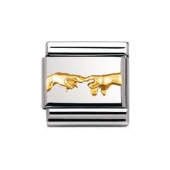 Nomination Composable Classic RELIEF Edelstahl und 18K-Gold (SCHOPFUNG) 030122