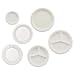HTMVESTRYCT Chinet Paper Plate, 10-1/4 Round, 3-Compartment, 500/Carton, White