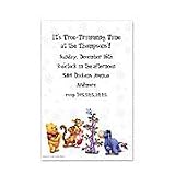 Winnie the Pooh Christmas Holiday Invitations