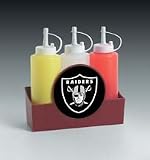 Oakland Raiders Party Animal Condiment Caddy Caddie NFL Football Fan Shop Sports Team Merchandise