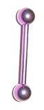 Grade 23 Titanium Tongue Ring will not lose it's Fuchsia color
