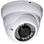 Color Video Security Vandal Dome IR Camera, 540TVL, 2.8-10mm Lens, 12VDC