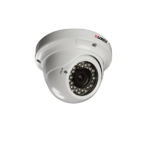 Lorex LDC6080B 4-9mm Varifocal Super Resolution Indoor/Outdoor Dome Security Camera (White)
