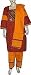 Punjabi Suits Printed Embroidered Cotton Multicolored Salwar Kameez Size X-L