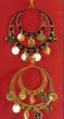 Gypsy Earrings (pierced) - Good with gypsy, belly dancer and pirate costumes too!
