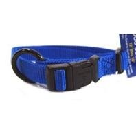 Hamilton "Fits All" 5/8" Adjustable Nylon Dog Collar, Blue, Small (12-18 in)
