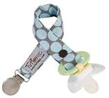 21IIjIQJBYL. SL160  TutimNYC Paci Sitter Pacifier Clip Keeper   Blue Moon