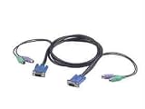 Freedom9 KCB Version F 3036 - Keyboard / video / mouse (KVM) cable - 6 pin PS/2, HD-15 (M) - 6 pin PS/2, HD-15 (M) - 6 ft